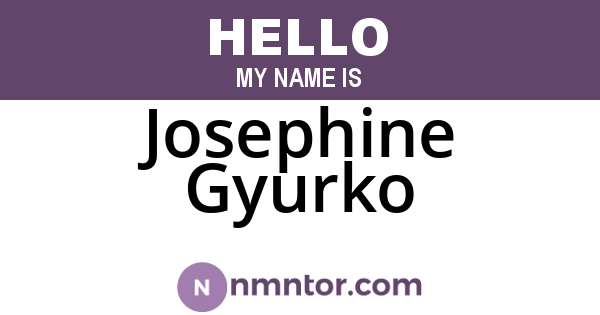 Josephine Gyurko