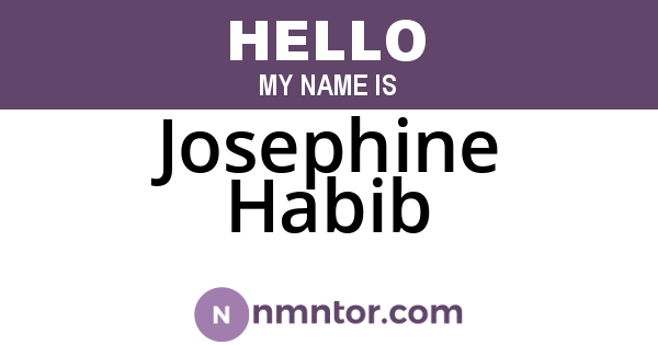 Josephine Habib