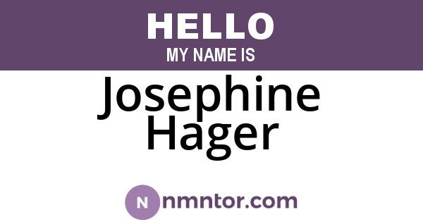 Josephine Hager