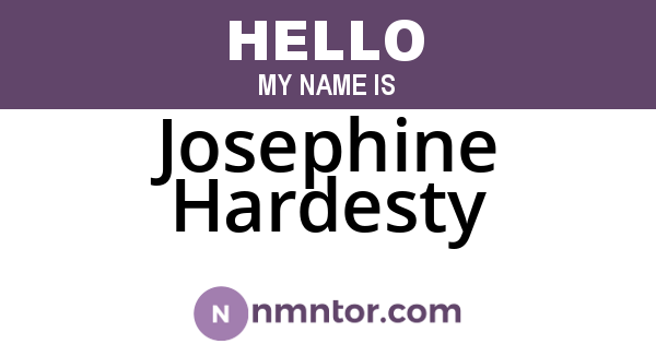 Josephine Hardesty