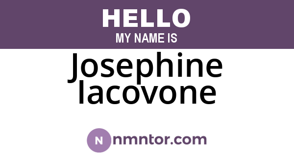 Josephine Iacovone