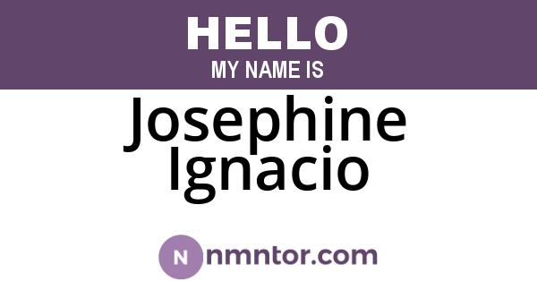 Josephine Ignacio