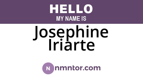 Josephine Iriarte