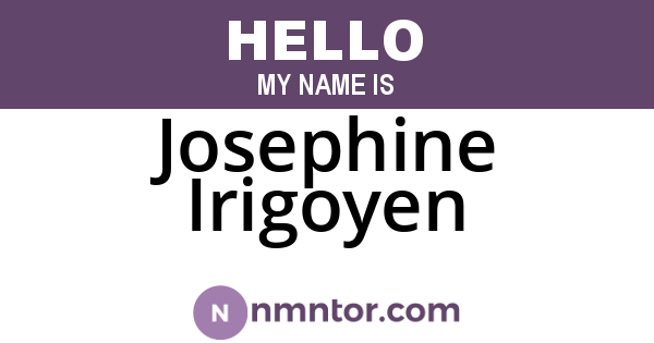 Josephine Irigoyen