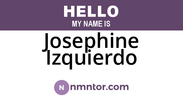 Josephine Izquierdo