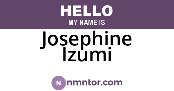 Josephine Izumi