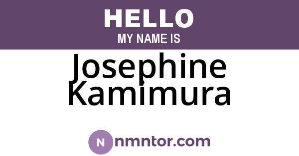 Josephine Kamimura