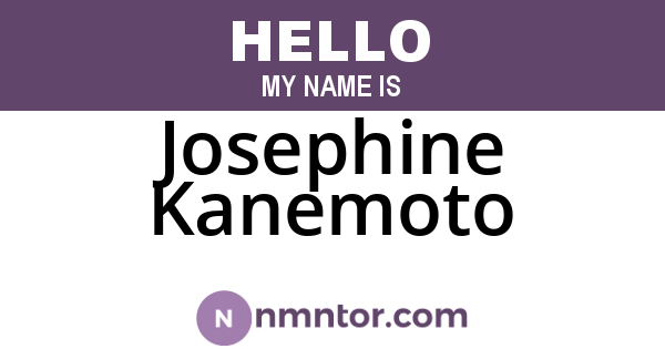 Josephine Kanemoto