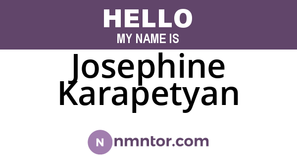 Josephine Karapetyan