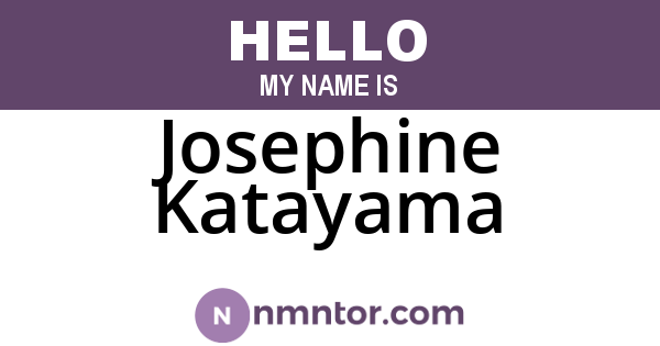 Josephine Katayama
