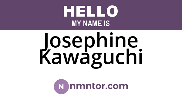 Josephine Kawaguchi
