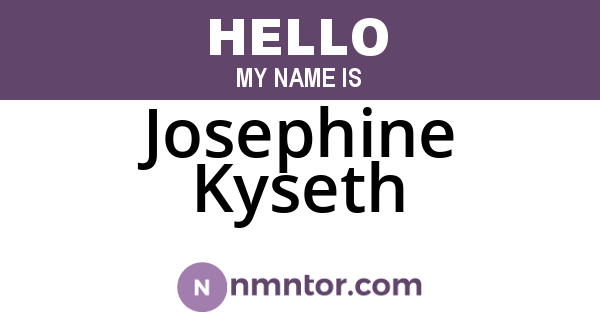 Josephine Kyseth