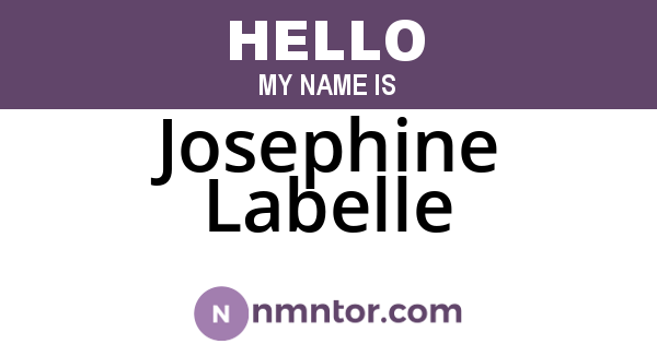 Josephine Labelle