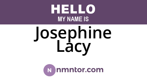 Josephine Lacy
