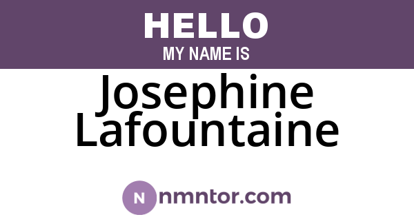 Josephine Lafountaine