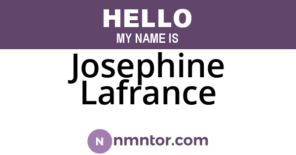 Josephine Lafrance