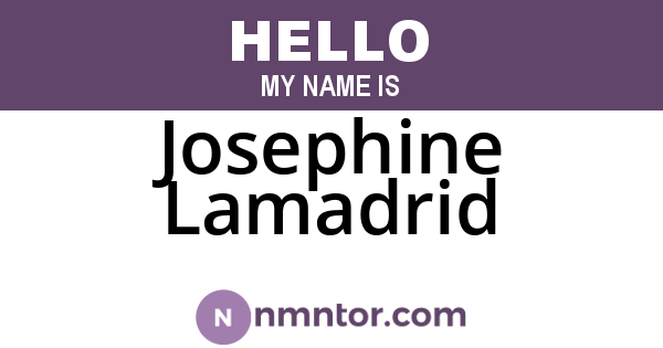Josephine Lamadrid