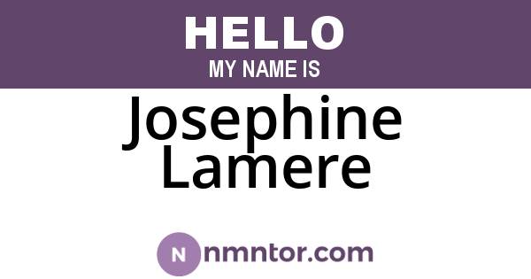 Josephine Lamere