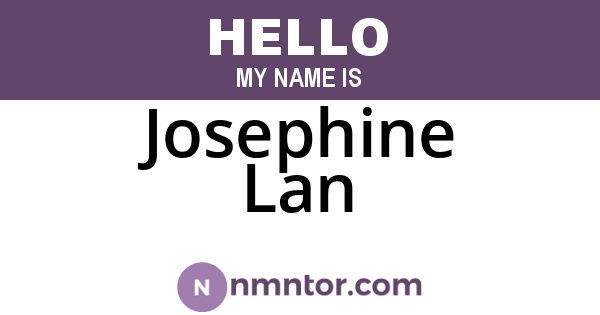 Josephine Lan