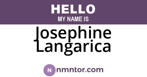 Josephine Langarica