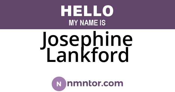 Josephine Lankford