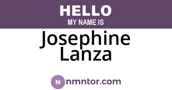 Josephine Lanza