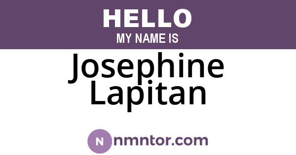 Josephine Lapitan