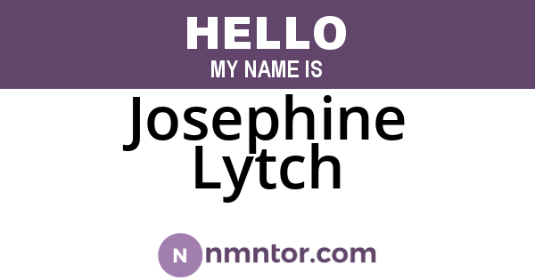 Josephine Lytch