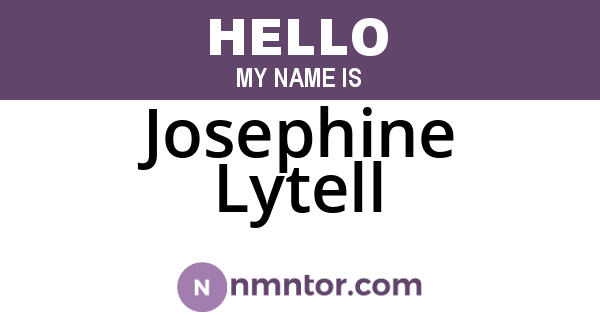 Josephine Lytell