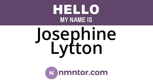 Josephine Lytton