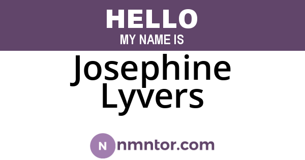 Josephine Lyvers