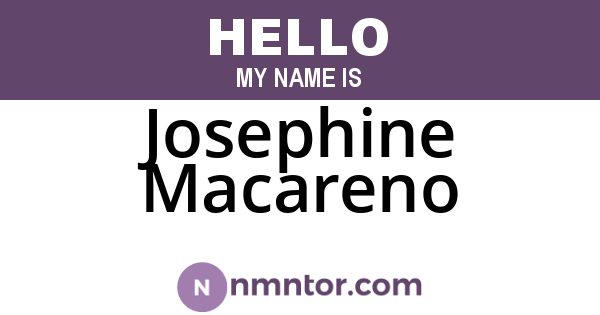 Josephine Macareno