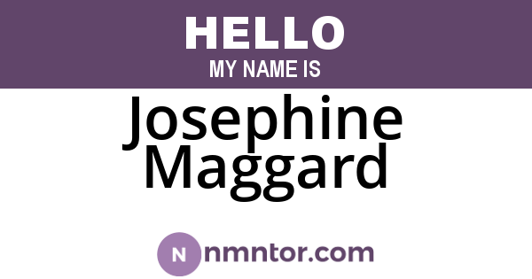 Josephine Maggard