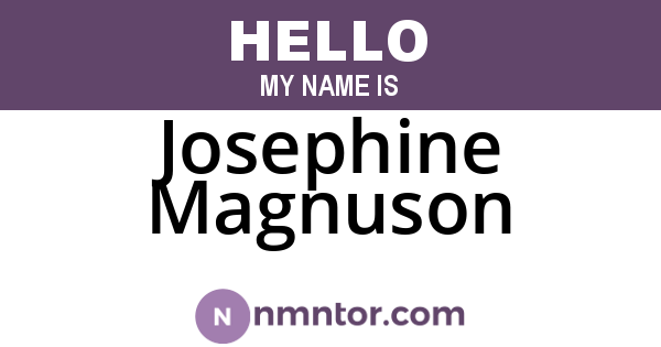 Josephine Magnuson