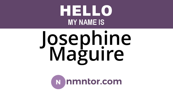 Josephine Maguire