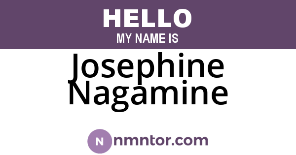 Josephine Nagamine