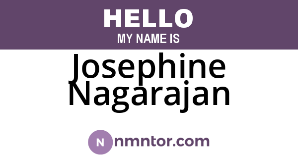 Josephine Nagarajan