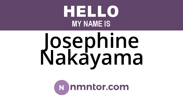 Josephine Nakayama