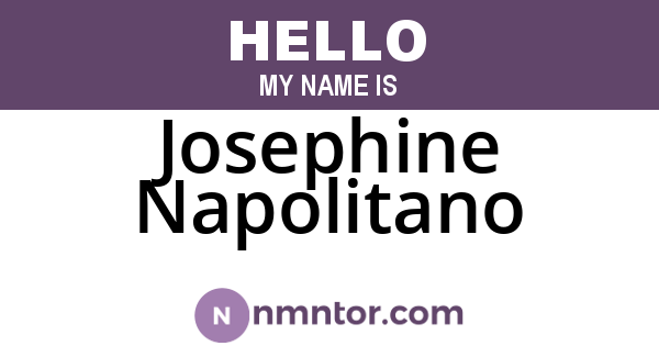 Josephine Napolitano