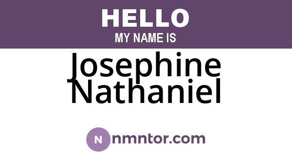 Josephine Nathaniel