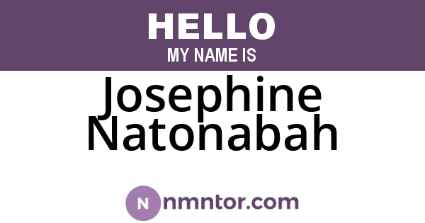 Josephine Natonabah