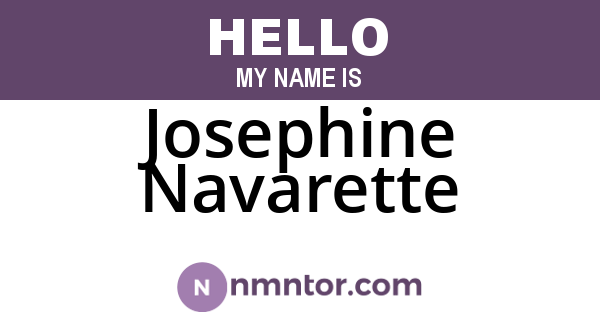 Josephine Navarette