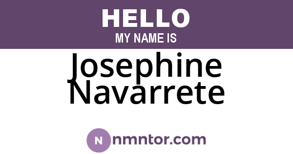 Josephine Navarrete