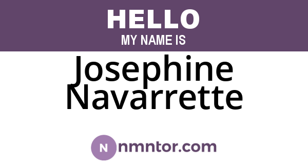 Josephine Navarrette