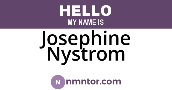 Josephine Nystrom