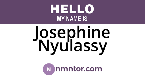 Josephine Nyulassy