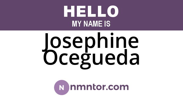 Josephine Ocegueda