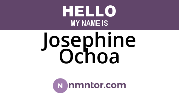 Josephine Ochoa