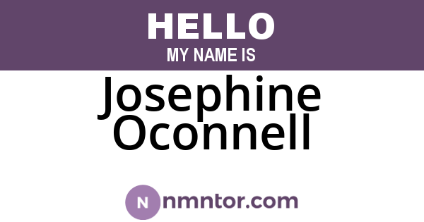 Josephine Oconnell