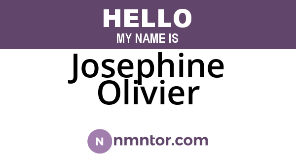 Josephine Olivier